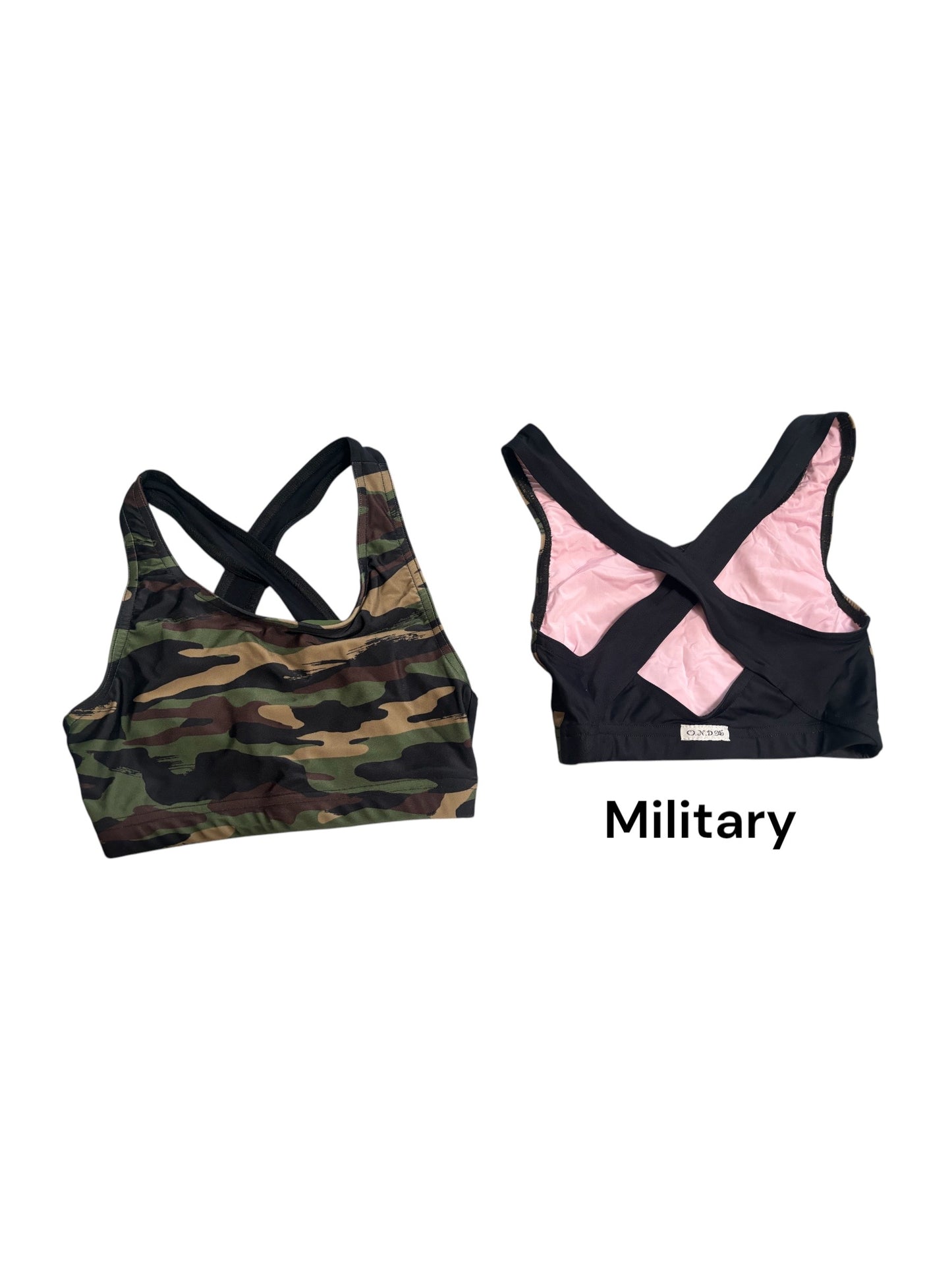 Sports Bra w/Crossed Back